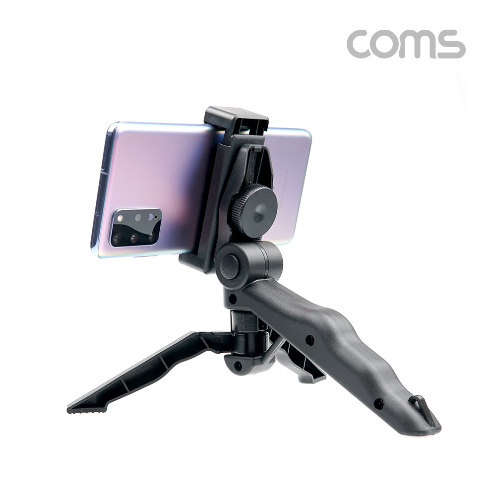 Coms 소형 스마트폰 삼각대 / 1단형 / 거치대 포함, 미니(mini), 접이식, 휴대용