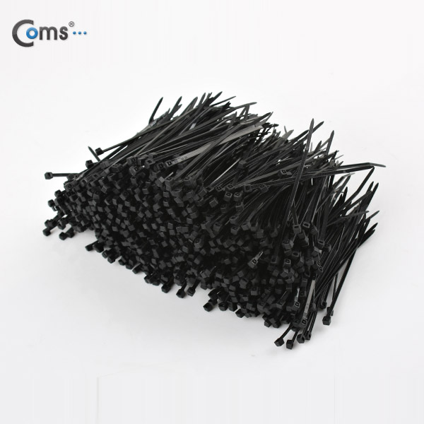 Coms 케이블 타이(1봉/1000pcs), CHS-3 검정/소, 100mm x 3mm