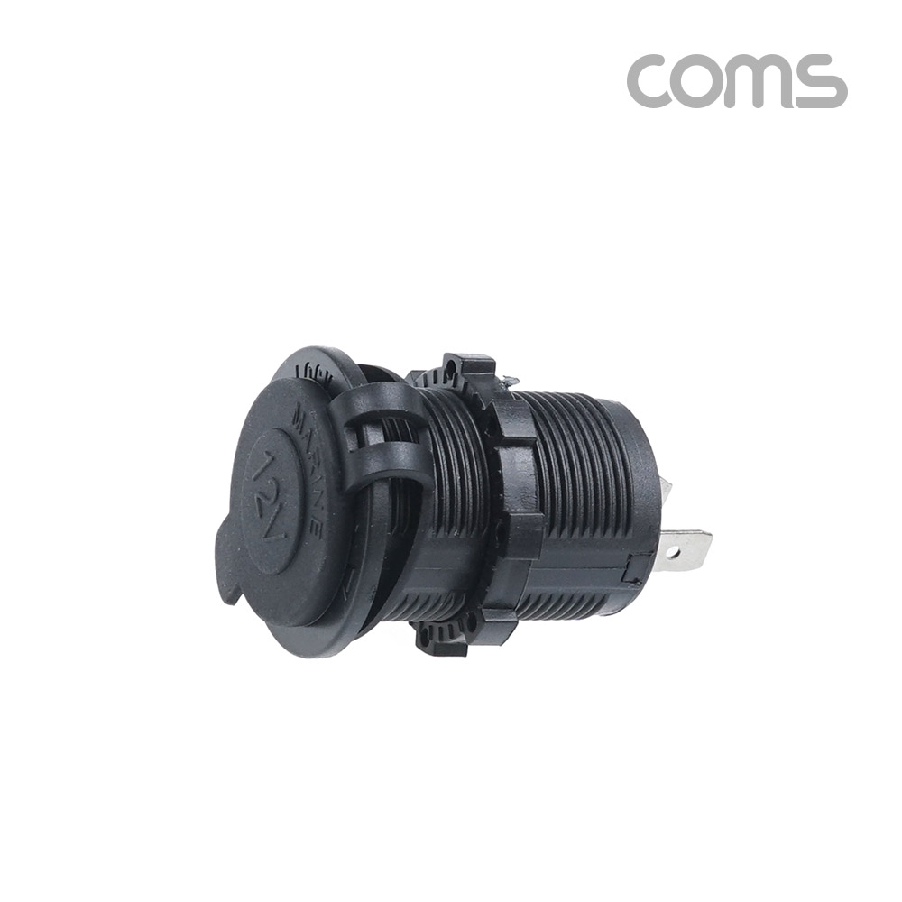 Coms 차량용 시가 소켓(작업용) 전압표시, 제작용, 시가잭(시거잭), 12V 차량 가능, 1포트(1port)