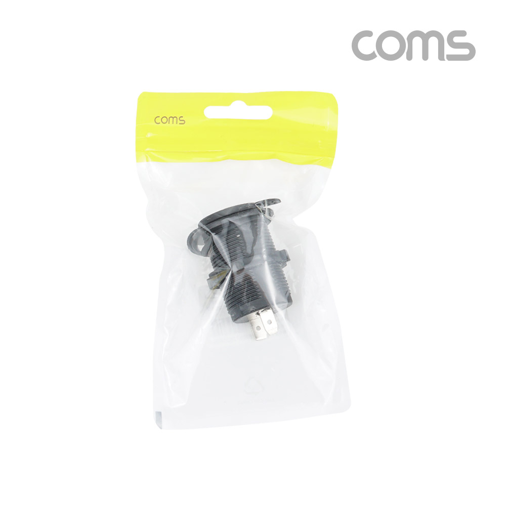 Coms 차량용 시가 소켓(작업용) 전압표시, 제작용, 시가잭(시거잭), 12V 차량 가능, 1포트(1port)