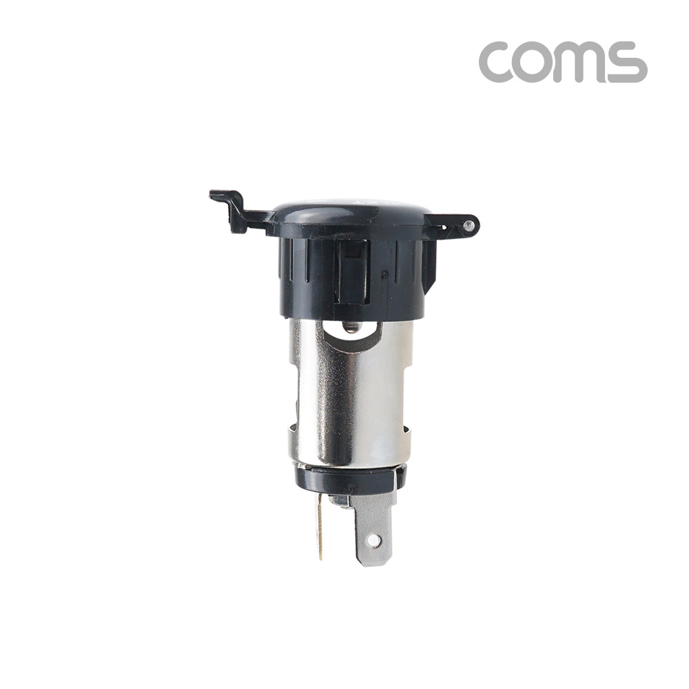 Coms 차량용 시가 소켓(작업용) 전압표시, 제작용, 시가잭(시거잭), 12V~24V 차량 가능, 1포트(1port)