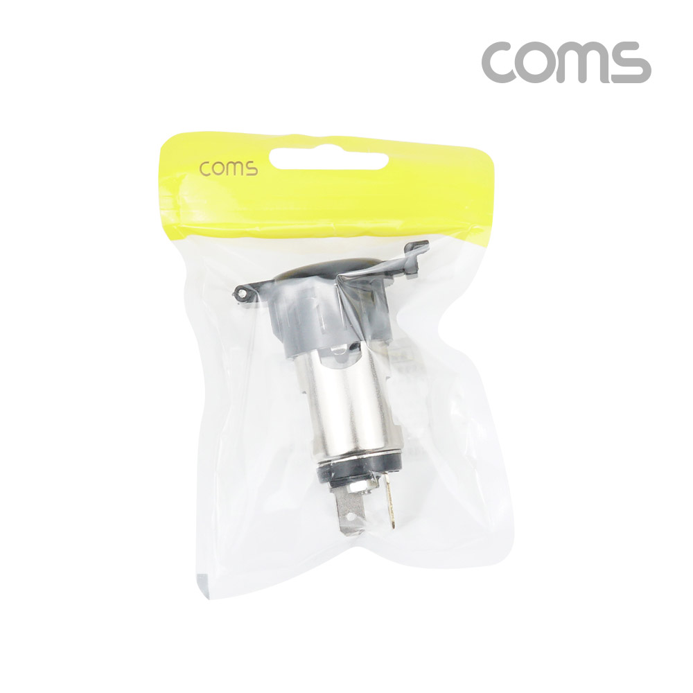 Coms 차량용 시가 소켓(작업용) 전압표시, 제작용, 시가잭(시거잭), 12V~24V 차량 가능, 1포트(1port)
