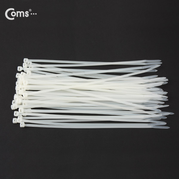 Coms 케이블 타이(1봉/100pcs), CHS-4, 흰색, 200mm x 4mm