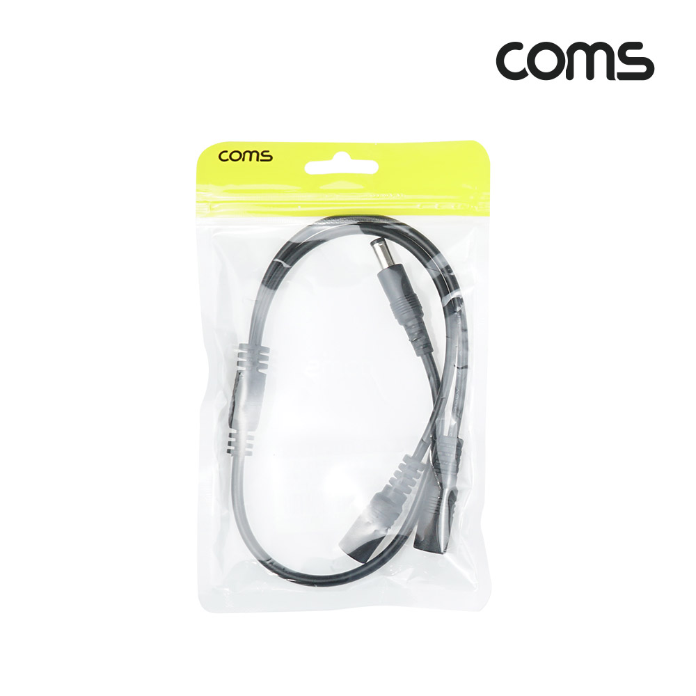 Coms DC 전원 분배기(2분배), DC잭(외경 5.5 내경 2.1)/ 컨넥터(커넥터) / Male to Female x2