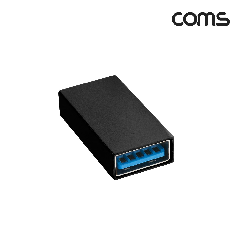 Coms USB 3.1(Type C) 3.0 변환 젠더(Type C F/USB Type A 3.0 F) Short / A타입 / C타입 / Black