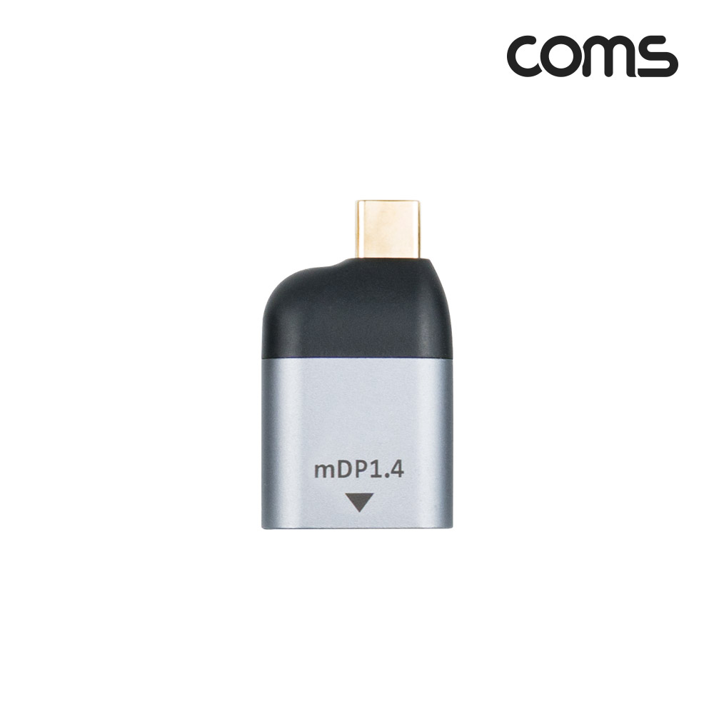Coms USB 3.1(Type C) to 미니 디스플레이포트 컨버터, 변환젠더, C타입 to Mini DP, MDP, 4K@60Hz UHD, Mini DisplayPort