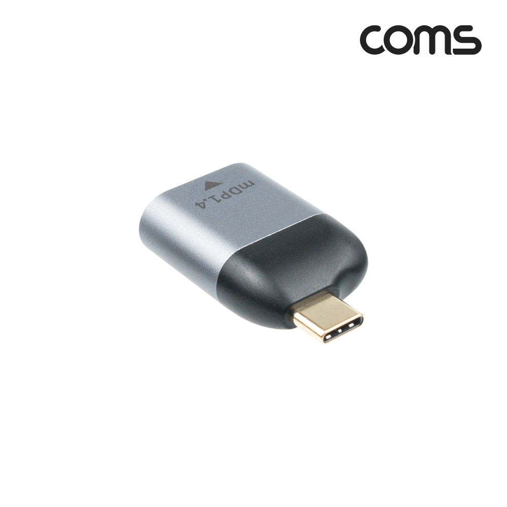 Coms USB 3.1(Type C) to 미니 디스플레이포트 컨버터, 변환젠더, C타입 to Mini DP, MDP, 4K@60Hz UHD, Mini DisplayPort