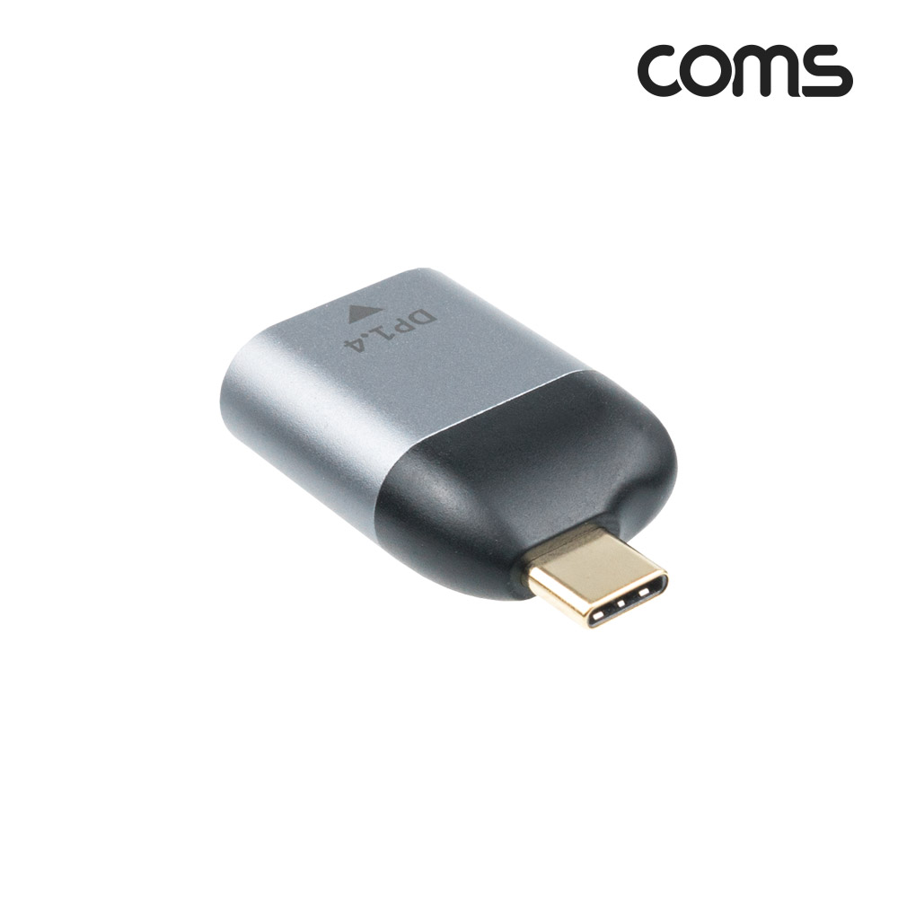 Coms USB 3.1(Type C) to 디스플레이포트 컨버터, 변환젠더, C타입 to DP, 4K@60Hz UHD, DisplayPort