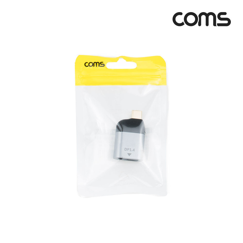 Coms USB 3.1(Type C) to 디스플레이포트 컨버터, 변환젠더, C타입 to DP, 4K@60Hz UHD, DisplayPort