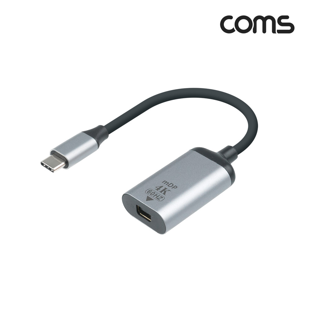 Coms USB 3.1(Type C) to 디스플레이포트 컨버터 20cm, 변환 케이블, C타입 to DP, 4K@60Hz UHD, DisplayPort