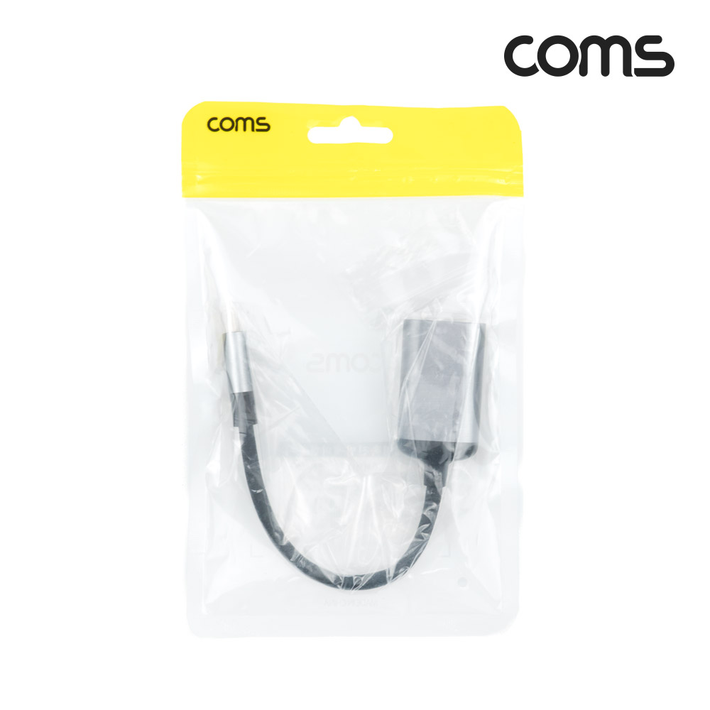 Coms USB 3.1(Type C) to 디스플레이포트 컨버터 20cm, 변환 케이블, C타입 to DP, 4K@60Hz UHD, DisplayPort