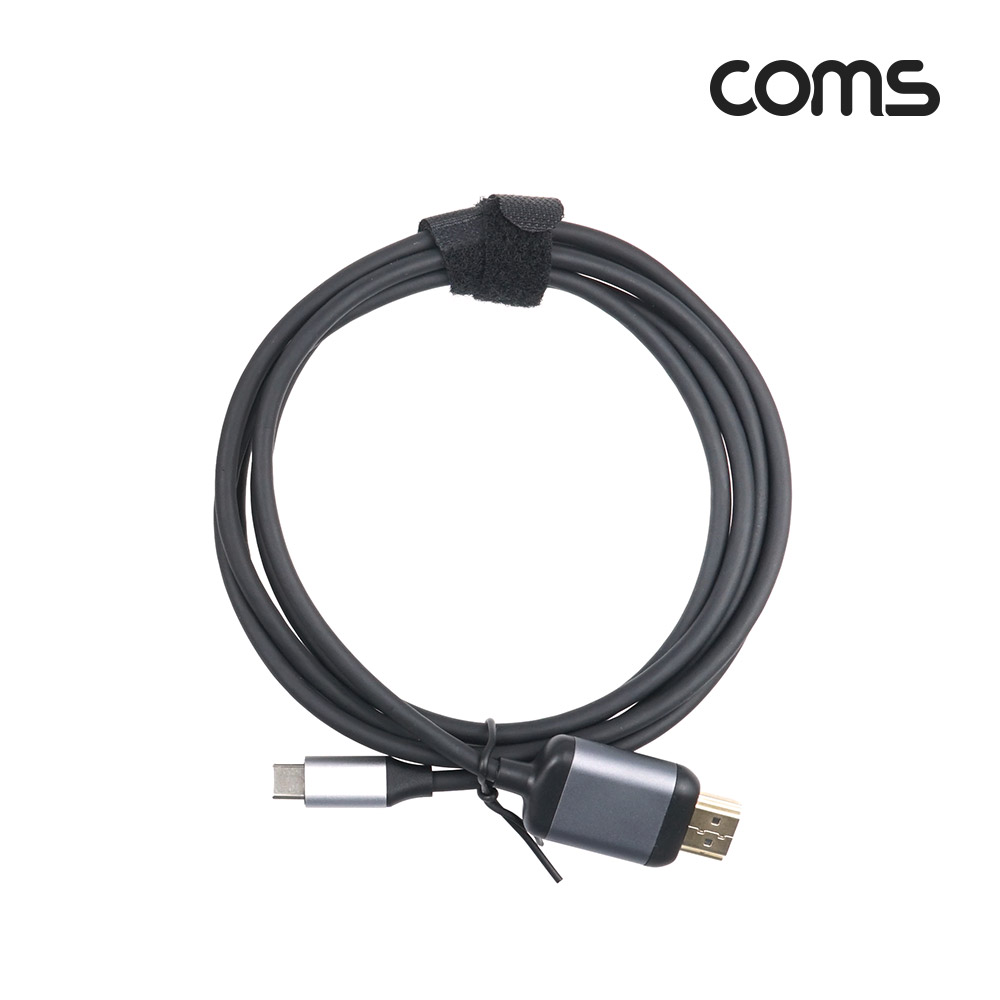 Coms USB 3.1(Type C) to HDMI 컨버터 1.8m, 변환 케이블, C타입 to HDMI 2.0 4K@60Hz UHD
