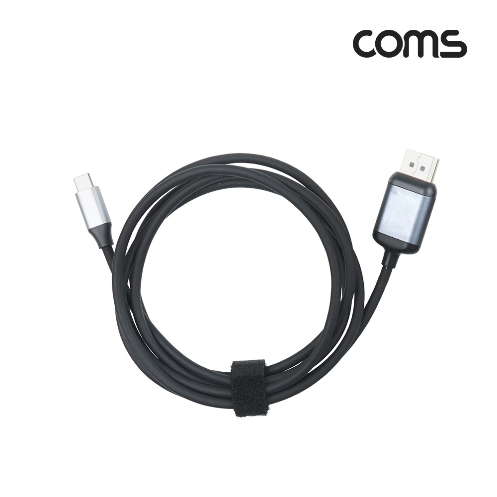 Coms USB 3.1(Type C) to 디스플레이포트 컨버터 1.8m, 변환 케이블, C타입 to DP 1.4 4K@60Hz UHD, C타입, Displayport