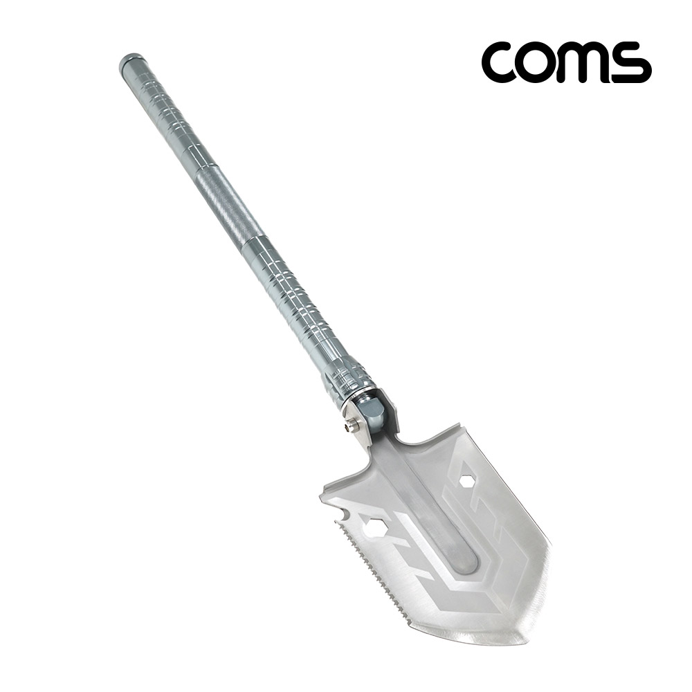 Coms 3단 조립식 다용도 야전삽(12가지 기능), 만능삽(캠핑삽, 휴대용 아웃도어 멀티 삽), 야외 활동