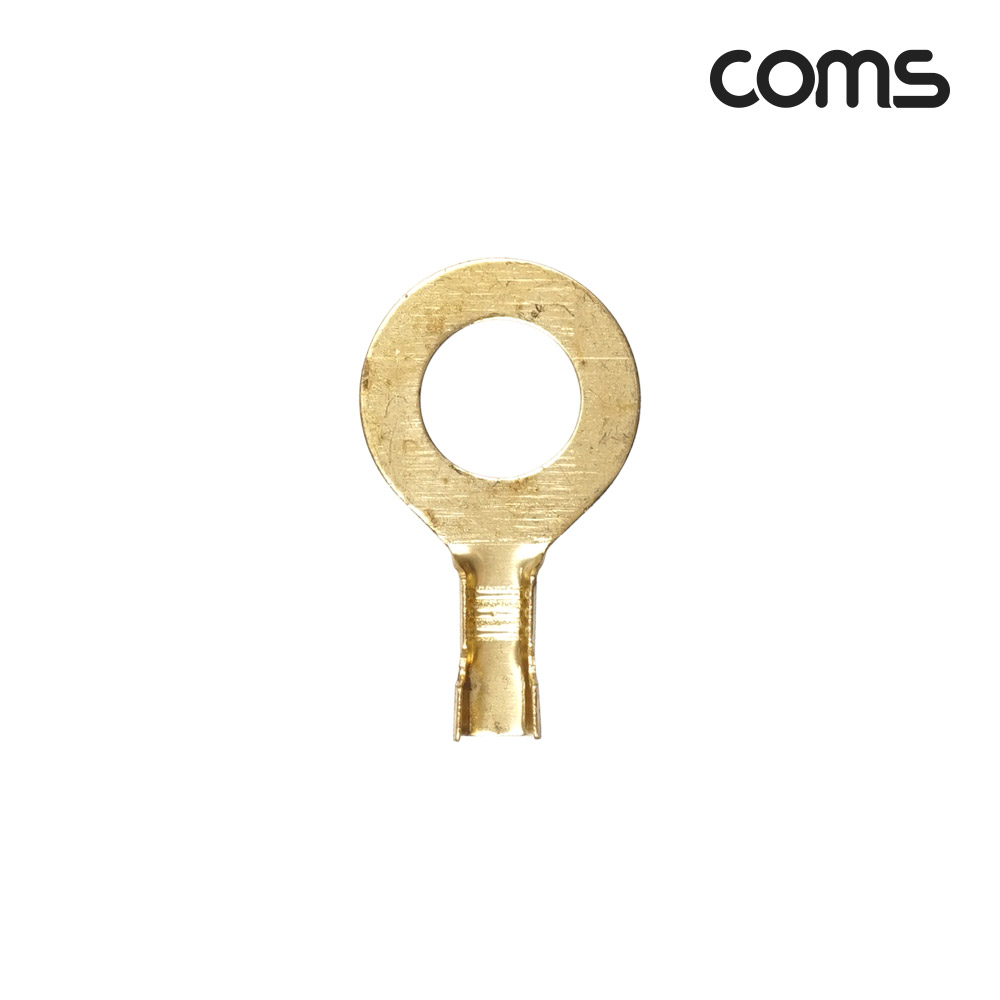 Coms 터미널(100pcs), O단자, Ring형, DJ431-8B, 내경 8mm, 비절연형