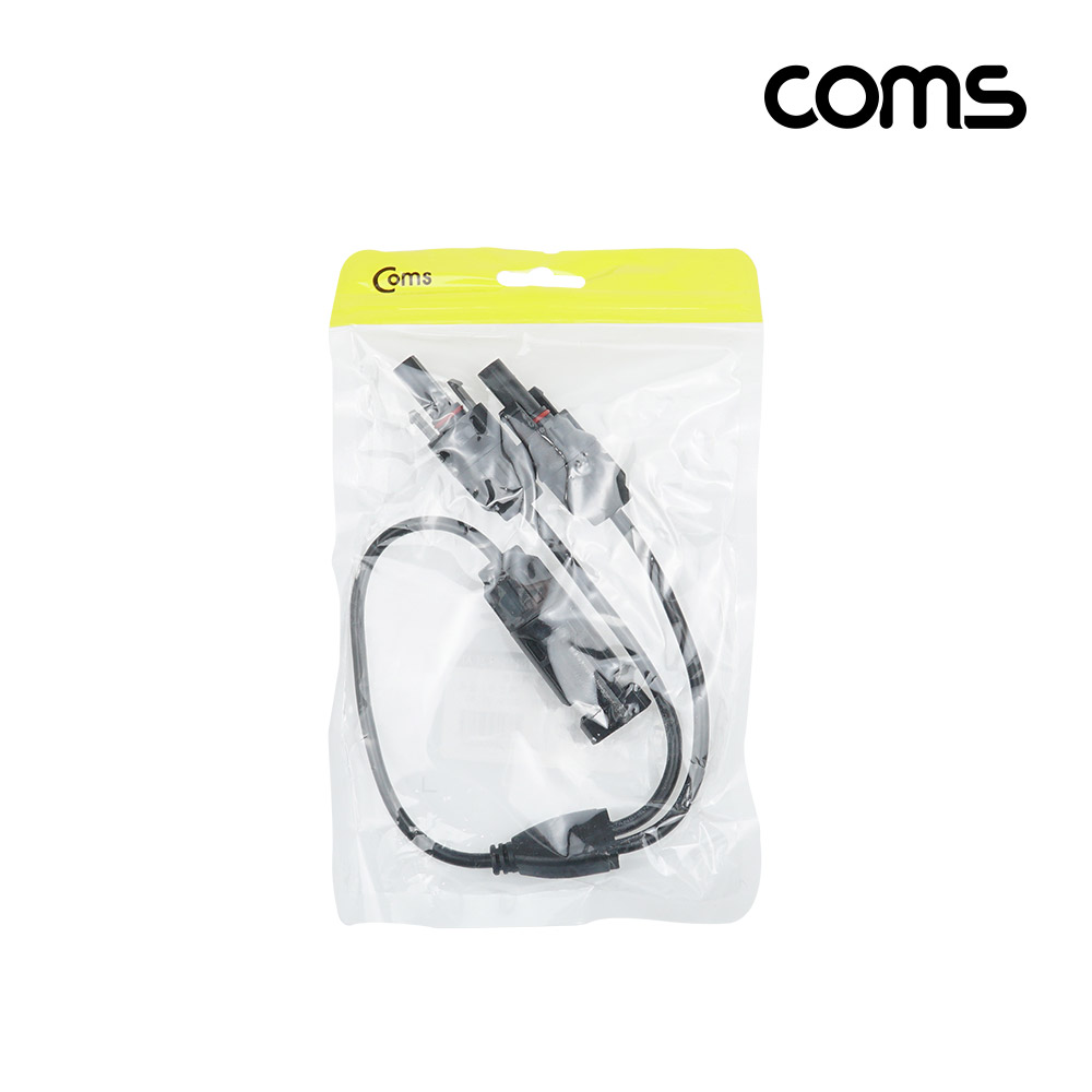 Coms 태양광 MC4 2분배 충전 케이블, Male x 2, Female x 1, 태양광 패널, 방수 커넥터