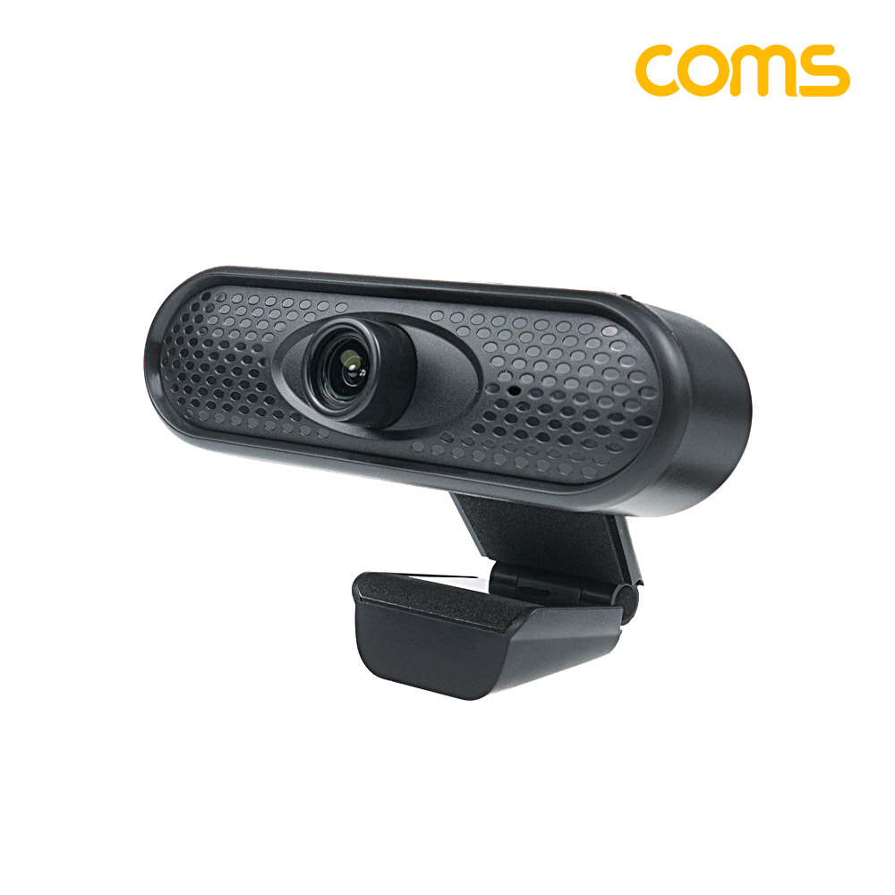 Coms 웹캠, 웹카메라, HD 1280x720P, 화상통화, 스트리밍 방송, 온라인, PC, 노트북, ST 3.5mm, 내장 마이크