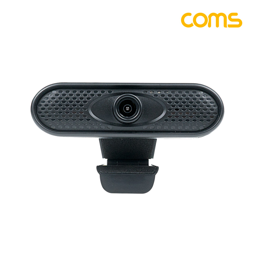 Coms 웹캠, 웹카메라, HD 1280x720P, 화상통화, 스트리밍 방송, 온라인, PC, 노트북, ST 3.5mm, 내장 마이크