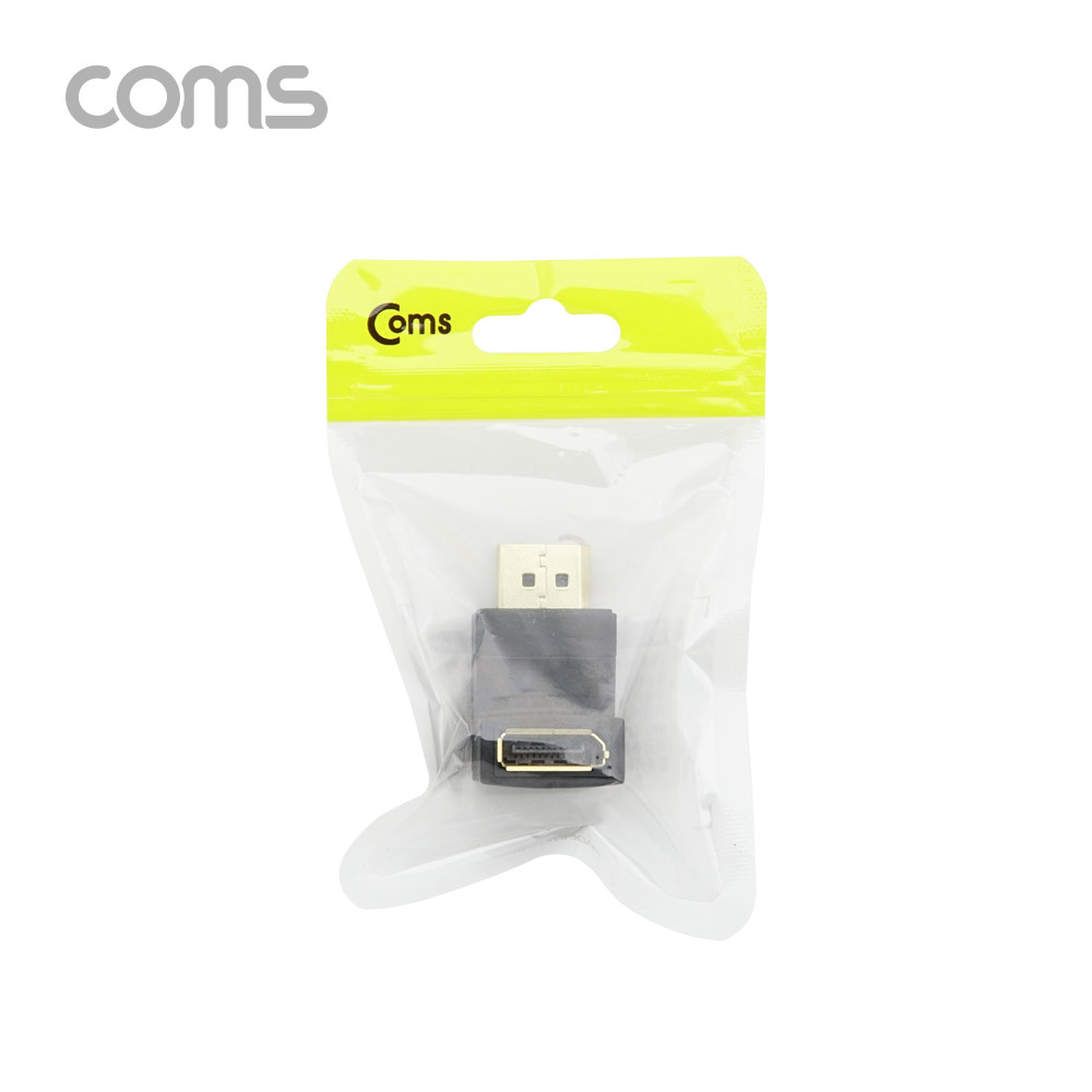 Coms 디스플레이 포트 젠더 연장 DP(M to F),  DisplayPort, 상향꺾임(꺽임)
