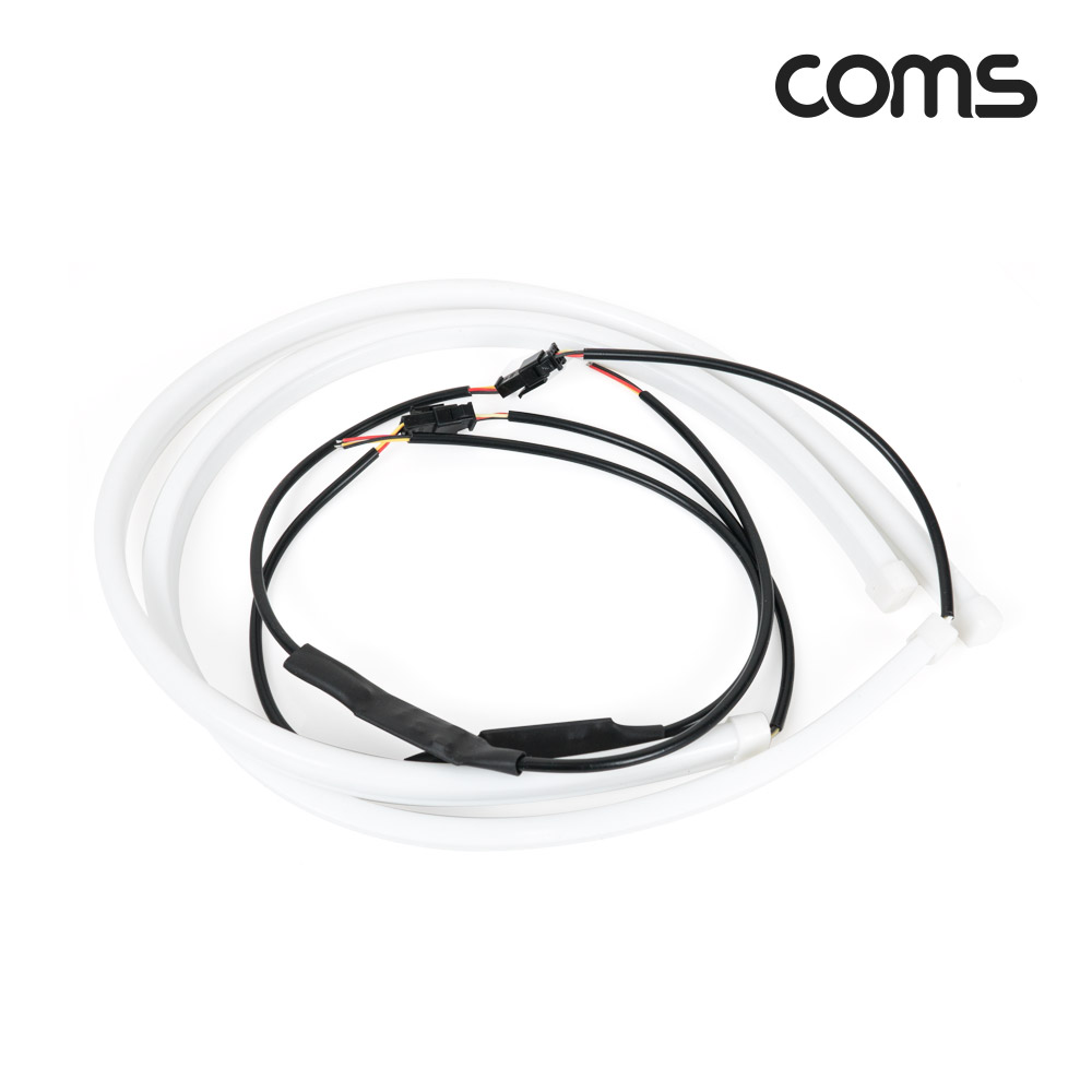 Coms LED 슬림형 (줄/띠형) / 차량용 헤드 라이트 가이드 / 60cm / White / 조명 호스/ 감성 네온 인테리어 DIY / LED 램프, 랜턴, 무드등 / 컬러 조명(색조명)