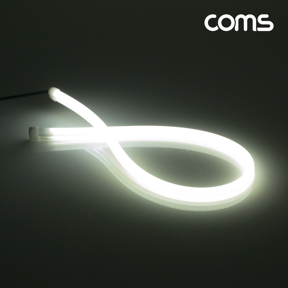Coms LED 슬림형 (줄/띠형) / 차량용 헤드 라이트 가이드 / 60cm / White / 조명 호스/ 감성 네온 인테리어 DIY / LED 램프, 랜턴, 무드등 / 컬러 조명(색조명)