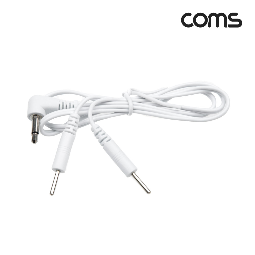 Coms 마사지 전극 코드 케이블, 저주파/고주파/EMS 간섭파 치료기, 3.5mm, 60cm