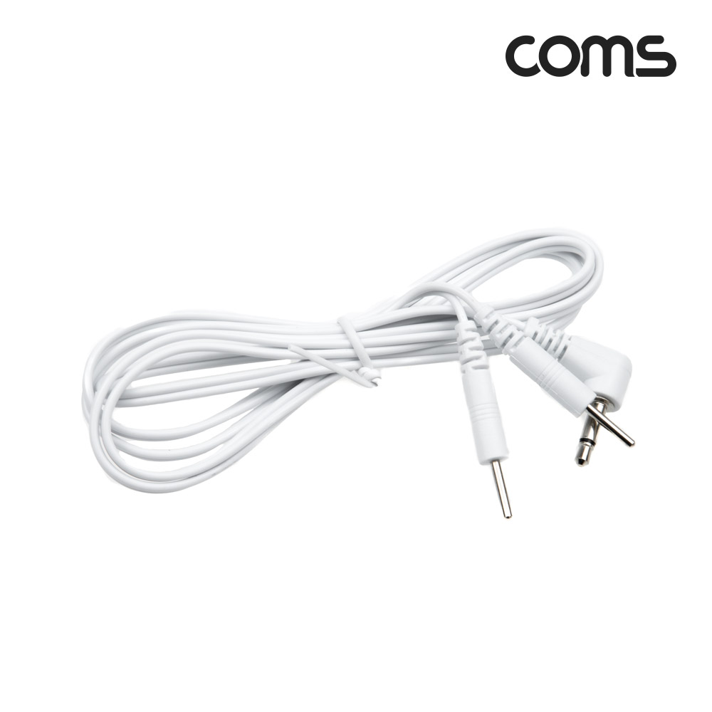 Coms 마사지 전극 코드 케이블, 저주파/고주파/EMS 간섭파 치료기, 3.5mm, 1.2M