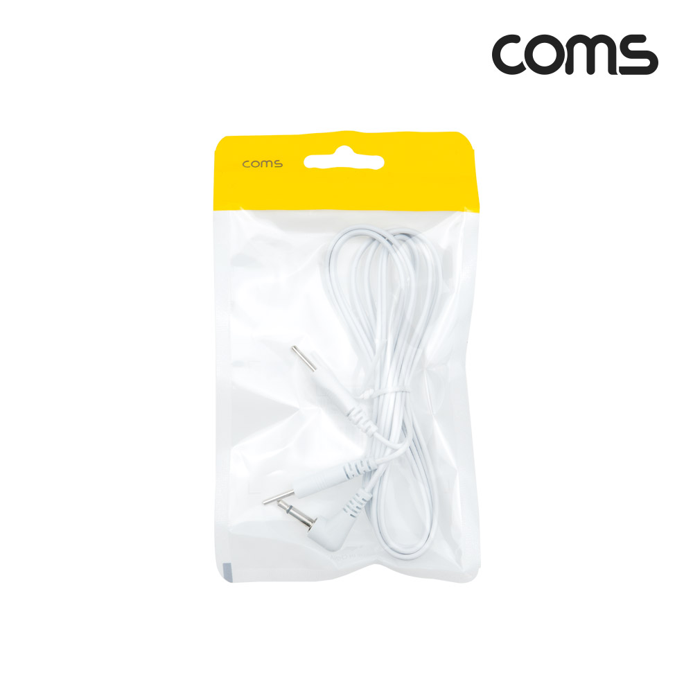 Coms 마사지 전극 코드 케이블, 저주파/고주파/EMS 간섭파 치료기, 3.5mm, 1.2M