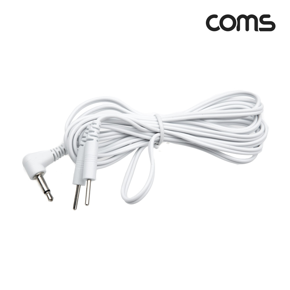 Coms 마사지 전극 코드 케이블, 저주파/고주파/EMS 간섭파 치료기, 3.5mm, 2M