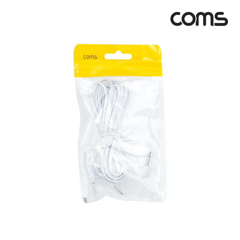 Coms 마사지 전극 코드 케이블, 저주파/고주파/EMS 간섭파 치료기, 3.5mm, 2M