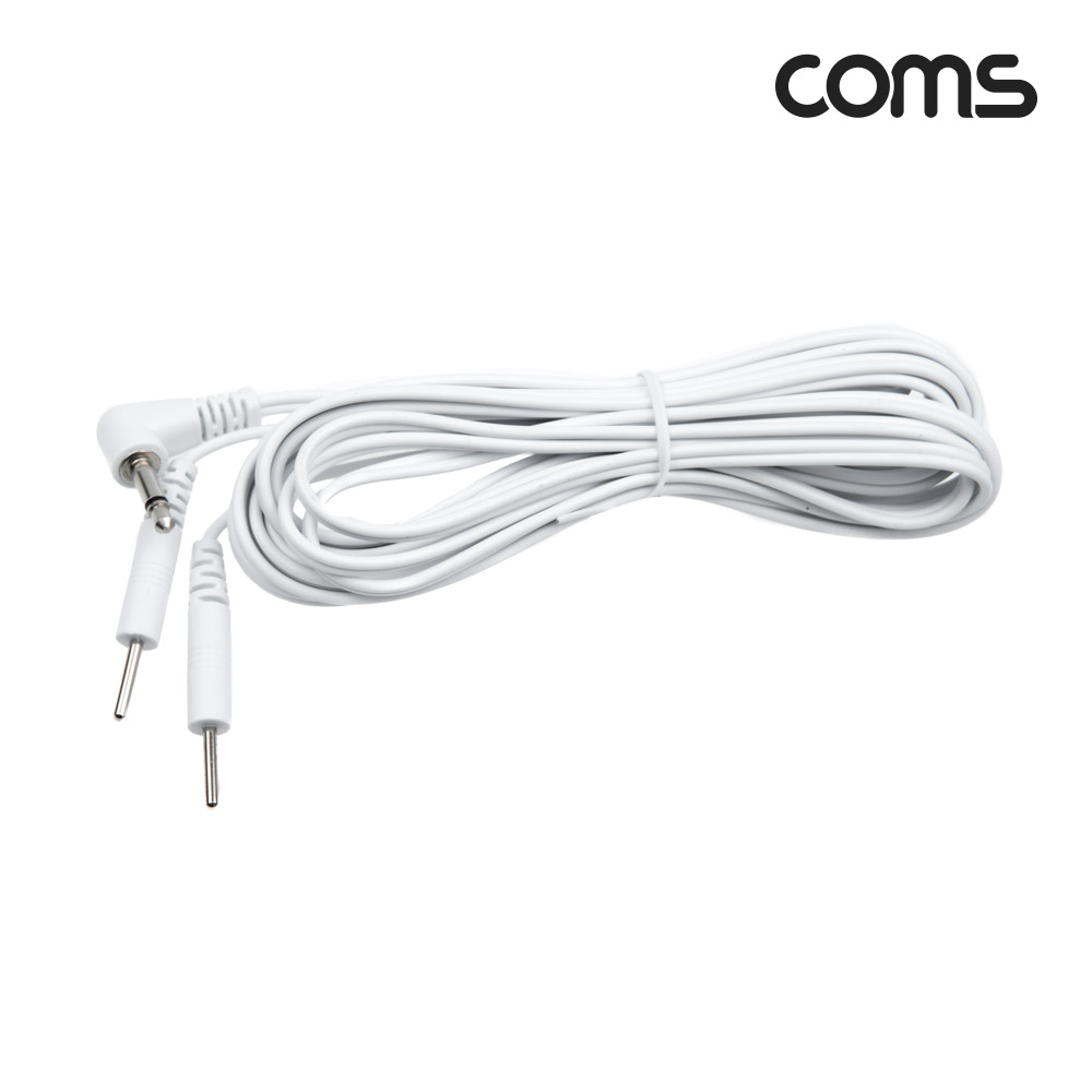 Coms 마사지 전극 코드 케이블, 저주파/고주파/EMS 간섭파 치료기, 3.5mm, 3M