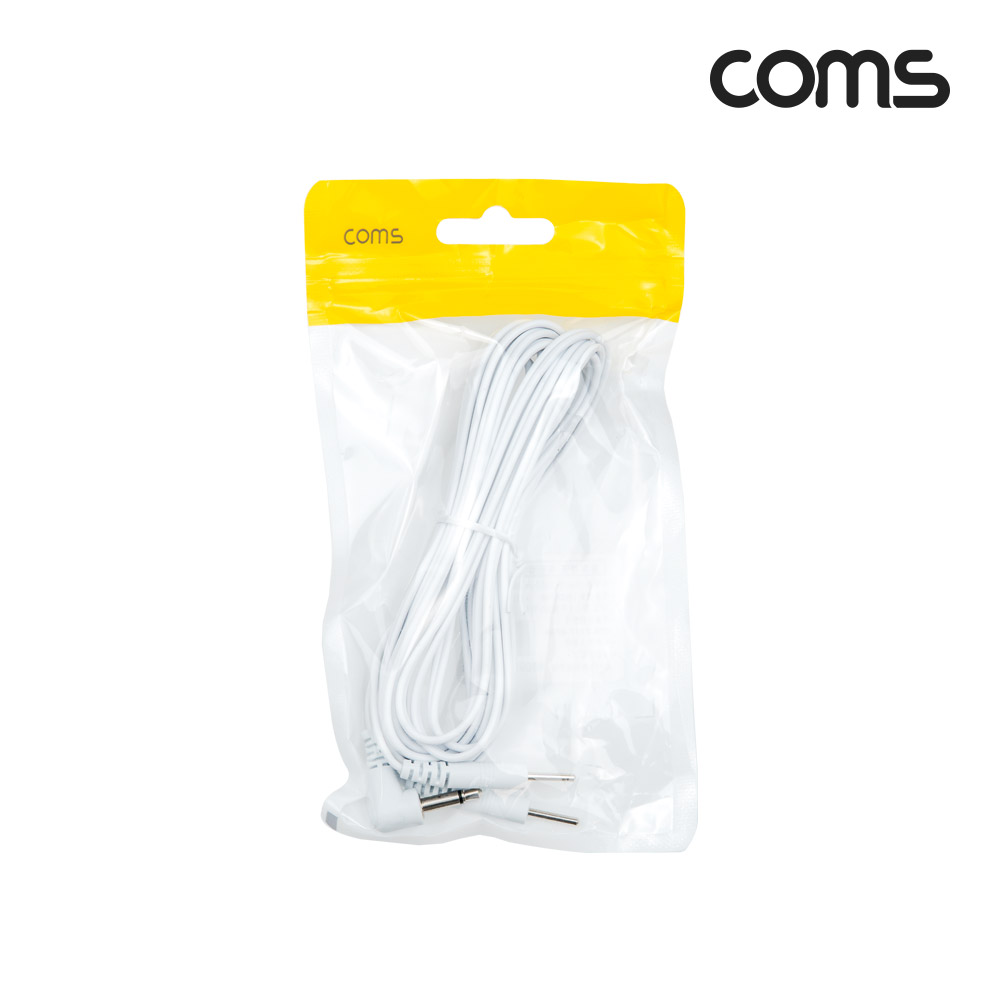 Coms 마사지 전극 코드 케이블, 저주파/고주파/EMS 간섭파 치료기, 3.5mm, 3M