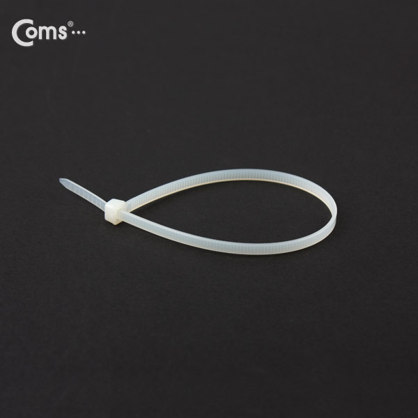 Coms 케이블 타이(1봉/100pcs), CHS-4, 흰색, 200mm x 4mm