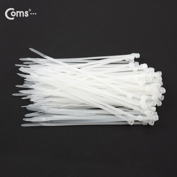 Coms 케이블 타이(1봉/100pcs), CHS-4, 흰색, 150mm x 4mm