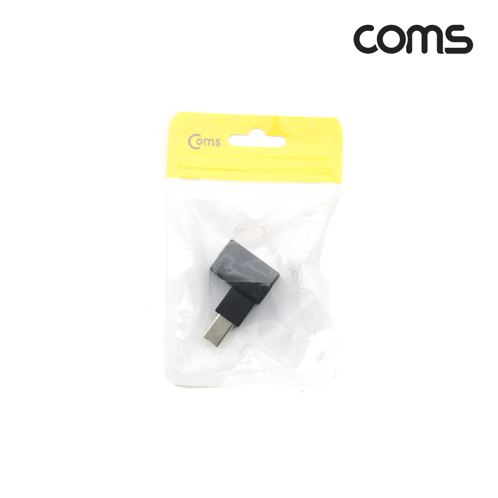 Coms USB 젠더, USB 2.0 B M/F, 좌향 꺾임
