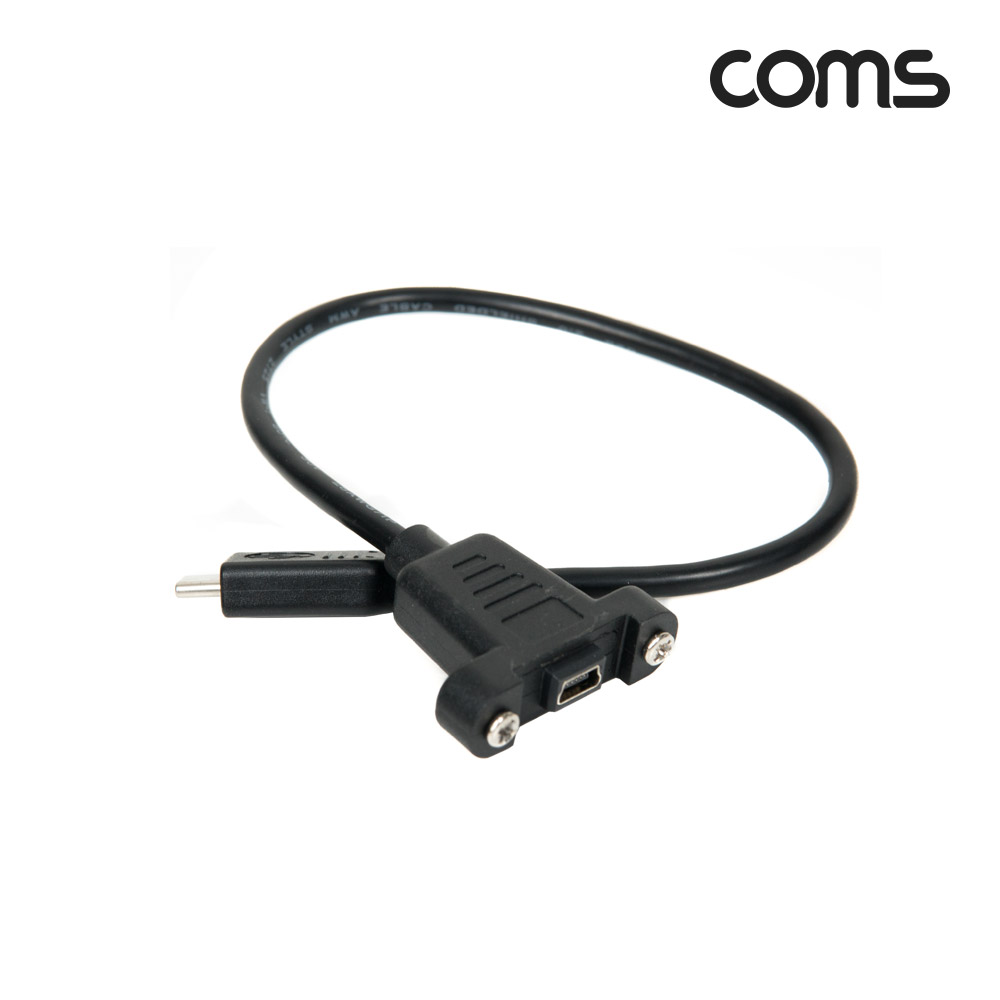 Coms USB 3.1(Type C) 포트, 젠더, 케이블 C(M)/Mini 5P(F), 30cm