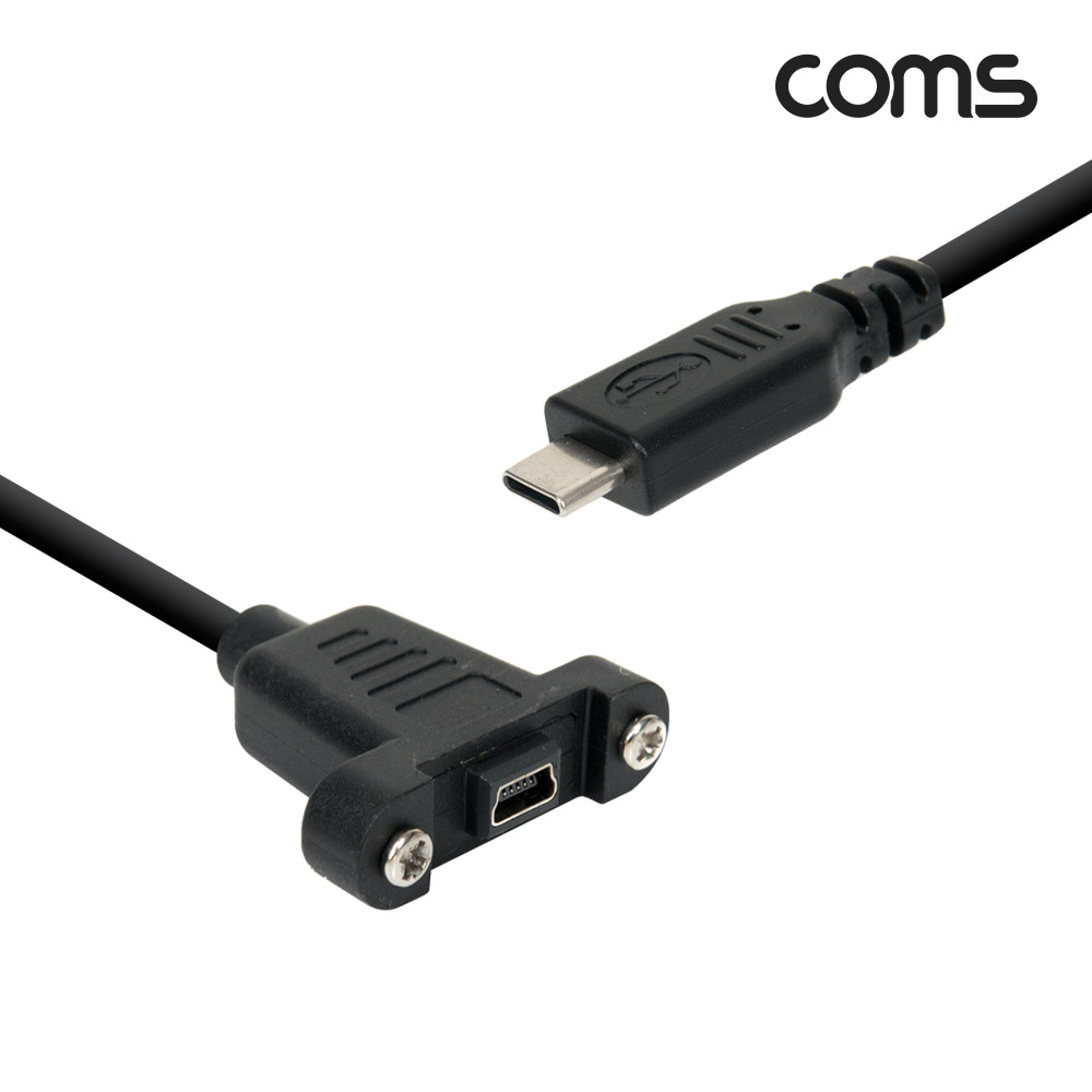 Coms USB 3.1(Type C) 포트, 젠더, 케이블 C(M)/Mini 5P(F), 30cm