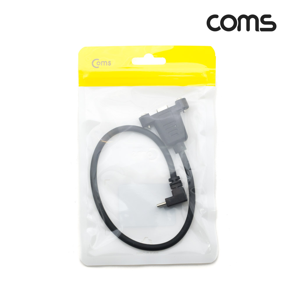 Coms USB 3.1(Type C) 포트, 젠더, 케이블 C(M)/C(F), 30cm, 연장, 상하 꺾임