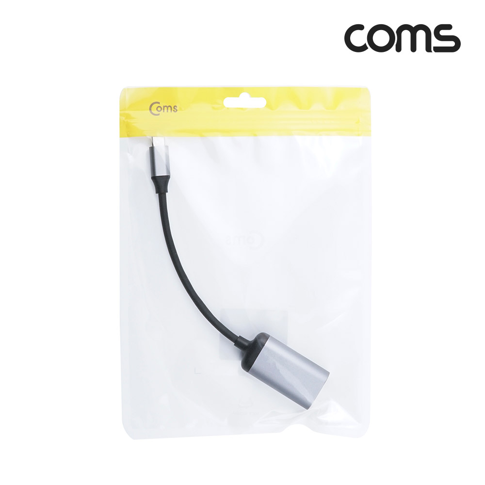 Coms USB 3.1(Type C) to RJ45 컨버터, 변환 케이블, C타입 to Giga LAN RJ45, 이더넷 기가 랜, Ethernet Adapter