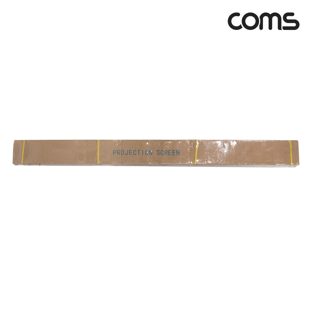 Coms 프로젝터 족자형 스크린&삼각대 100형, 이동식 거치대, 4:3 비율, 대형, 가정용, 캠핑용, 야외용, 실내용