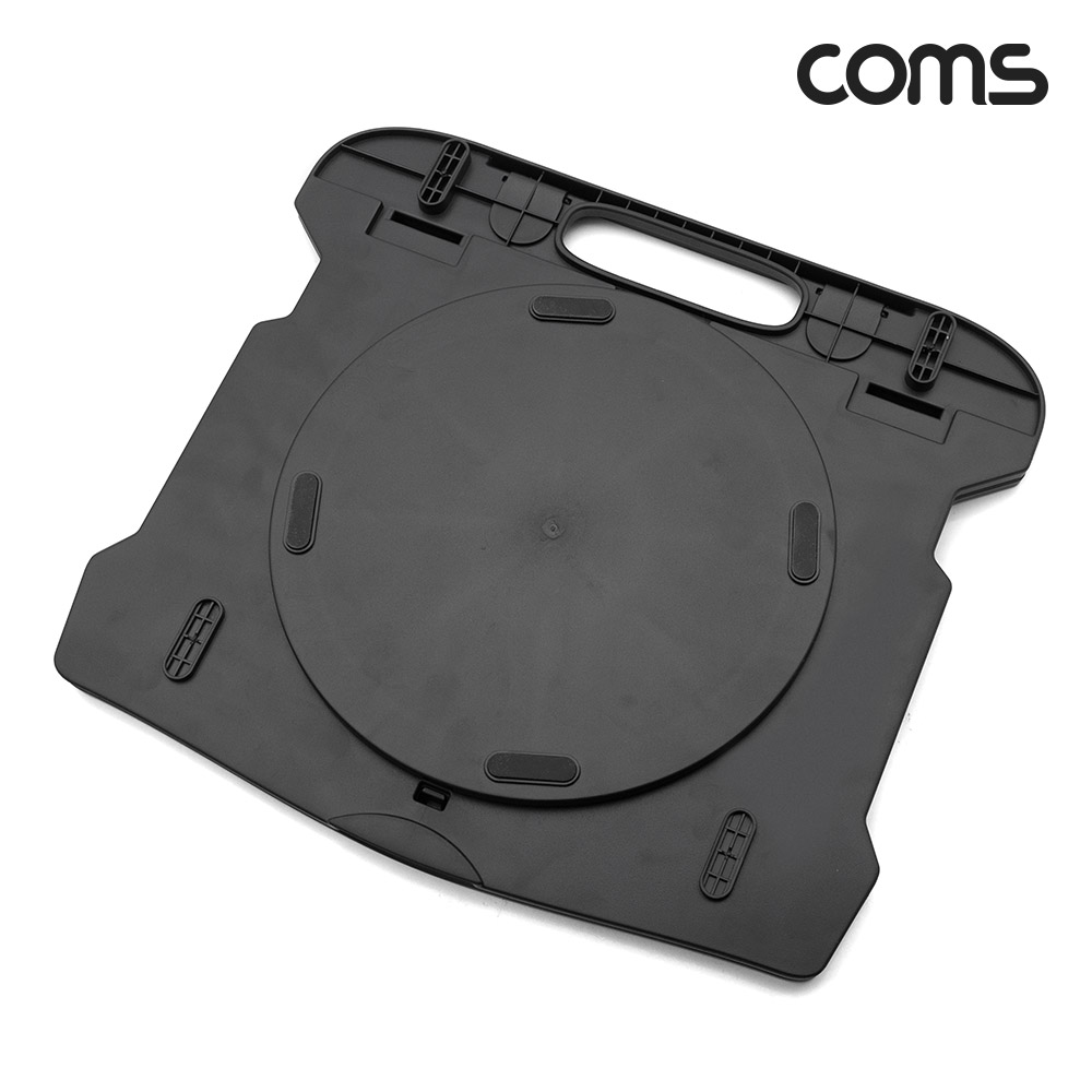 Coms 접이식 회전형 노트북 거치대, 받침대 회전, 노트북 스탠드