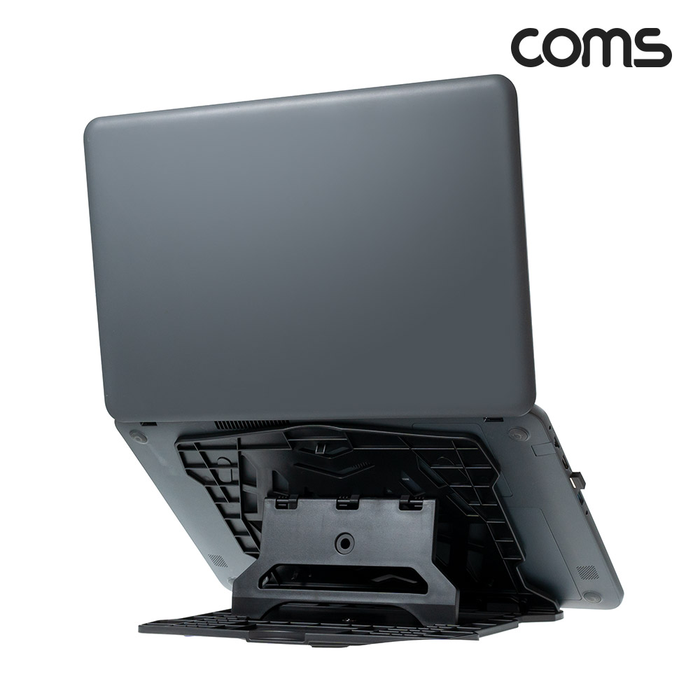 Coms 접이식 회전형 노트북 거치대, 받침대 회전, 노트북 스탠드