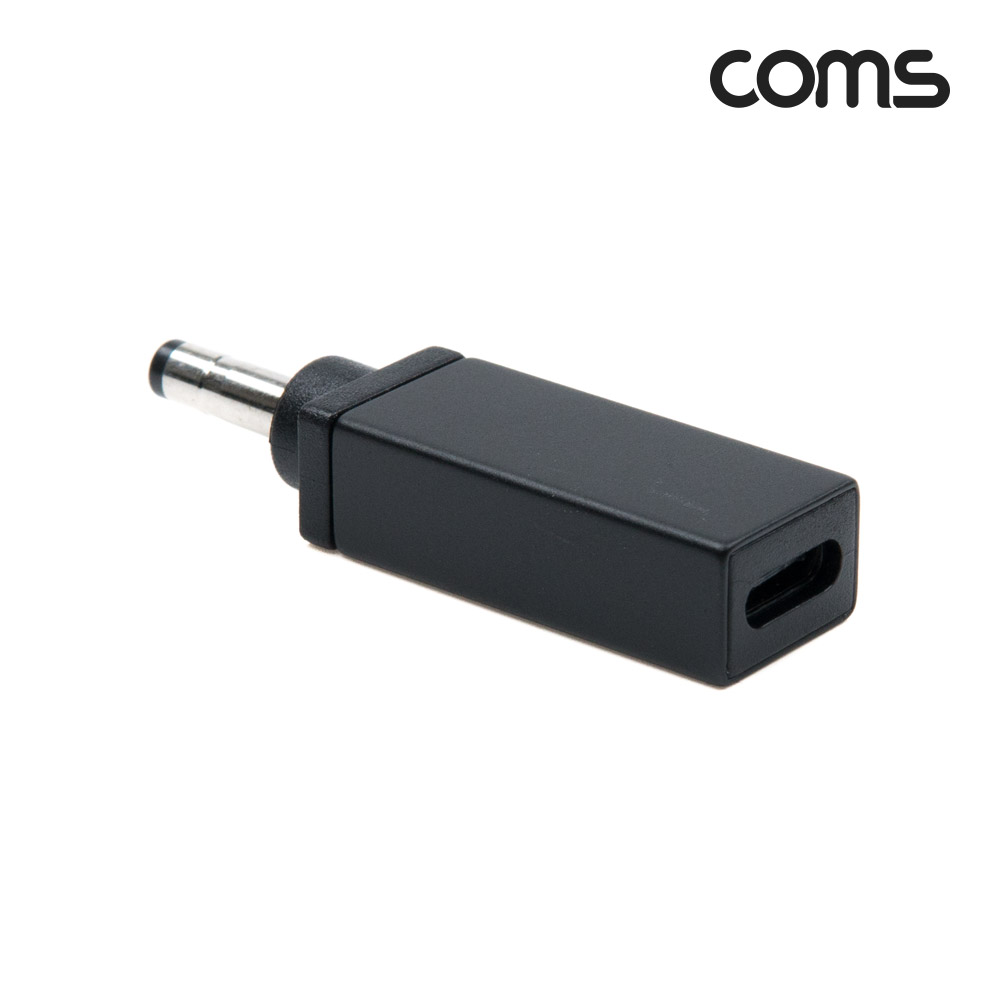 Coms USB 3.1(Type C) 노트북 젠더(PD to DC 4.0/1.7), 변환, Short