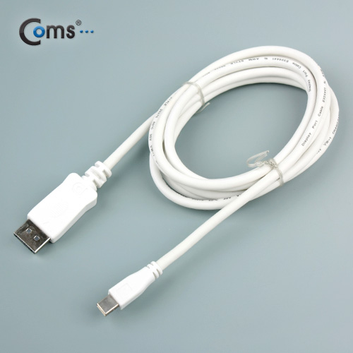 Coms 미니 디스플레이포트 변환 케이블 2M / Mini DP(input)/DP(output)/DisplayPort