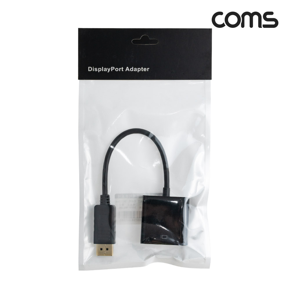 Coms 디스플레이포트 to DVI 컨버터 25cm DP M to DVI F Displayport