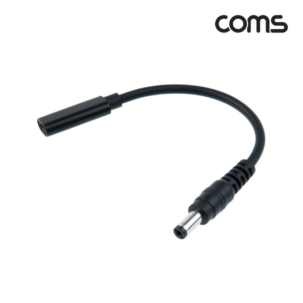 Coms USB 3.1(Type C) 노트북 젠더(PD to DC 5.5/2.1), 전원 변환, 케이블, 15cm
