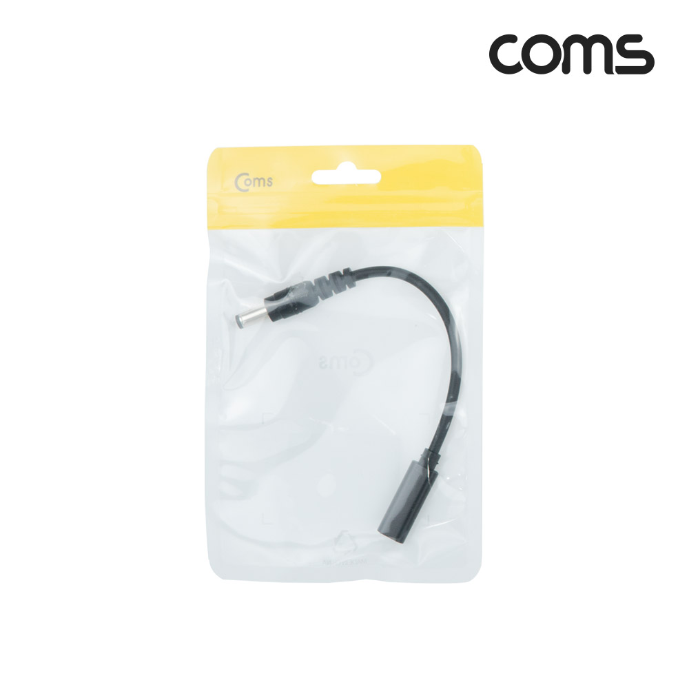 Coms USB 3.1(Type C) 노트북 젠더(PD to DC 5.5/2.1), 전원 변환, 케이블, 15cm
