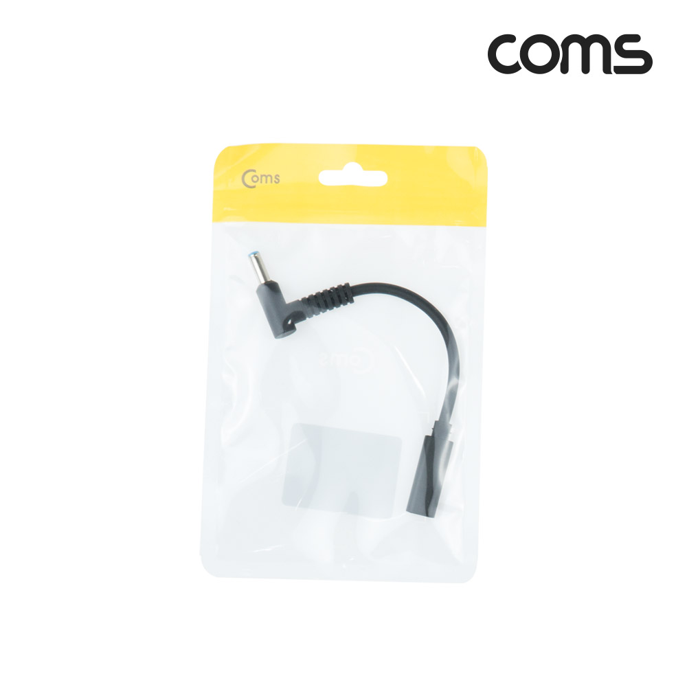 Coms USB 3.1(Type C) 노트북 젠더(PD to DC 4.5/3.0), 전원 변환, 케이블, 15cm, 꺾임