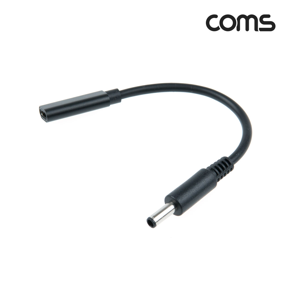 Coms USB 3.1(Type C) 노트북 젠더(PD to DC 4.5/3.0 Dell), 전원 변환, 케이블, 15cm