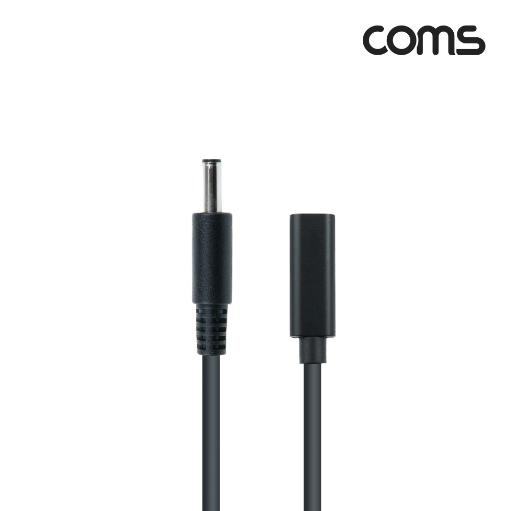 Coms USB 3.1(Type C) 노트북 젠더(PD to DC 4.5/3.0 Dell), 전원 변환, 케이블, 15cm